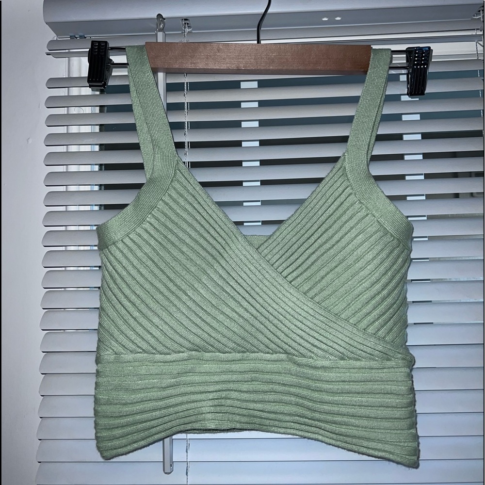Green tank top